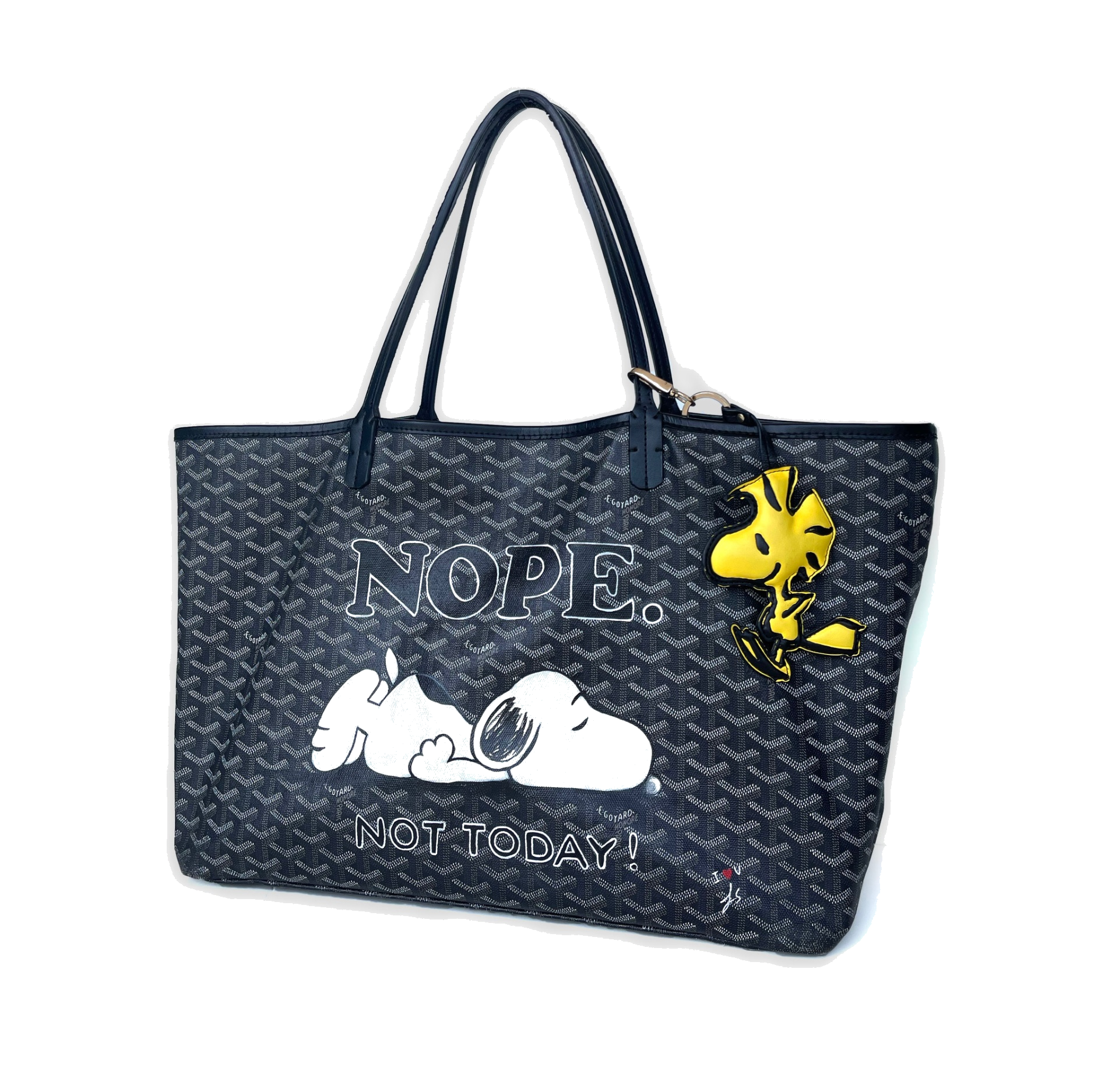GOYARD Saint Louis — Nope, Not Today, hand-painted by Janan Studio