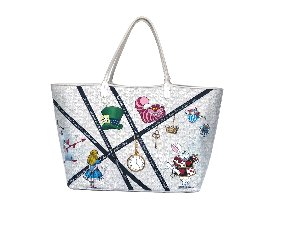 GOYARD Saint Louis — Wonderland, hand-painted by Janan Studio